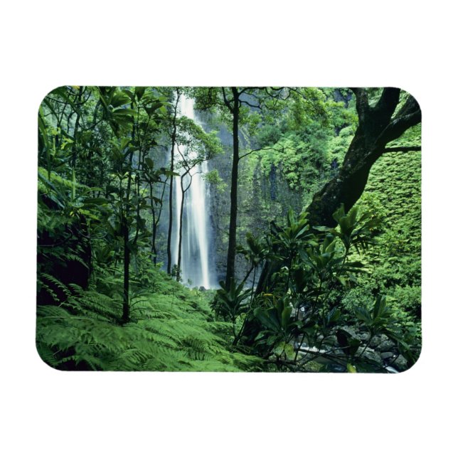 Íman Cachoeira Hanakapiai ao longo da Costa Na Pali, Ka (Horizontal)