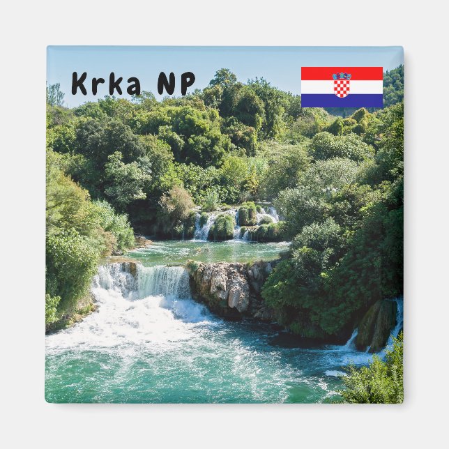 Íman Cachoeira no Parque Nacional Krka - Dalmácia, Croá (Frente)