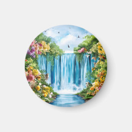 Íman Cachoeira pintada à aquarela