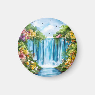 Íman Cachoeira pintada à aquarela