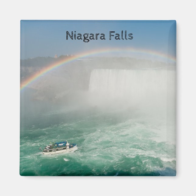 Íman Cachoeiras Boat e Horseshoe de Niagara Falls (Frente)