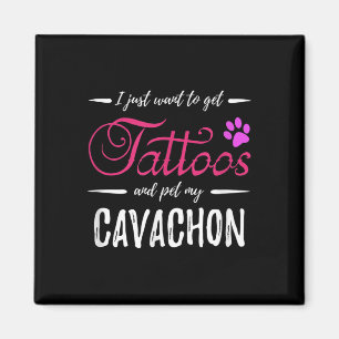 Íman Cachon Cachon Lover Tatuagem Engraçada Cachorro Mã