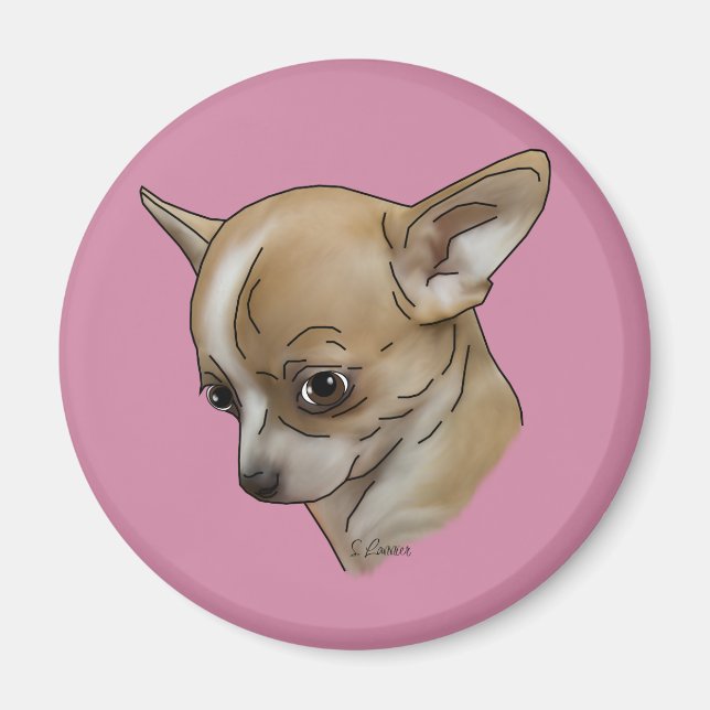 Íman Cachorrinho Chihuahua Culpado (Frente)