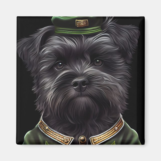 Íman Cachorro affenpinscher na Rua. (Frente)