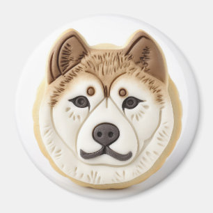 Íman Cachorro Akita Inspirado em 3D