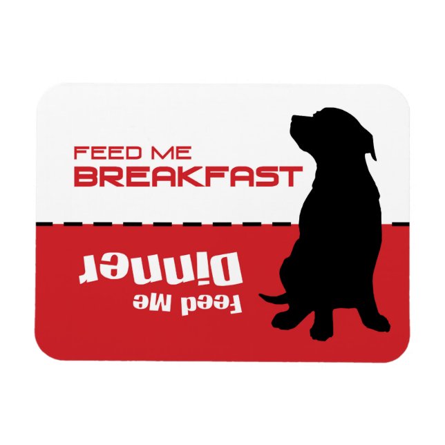 Íman Cachorro alimentando-me O Cachorro do Magnet está  (Horizontal)