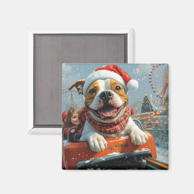 Íman Cachorro American Staffordshire Natal (Front/Back)