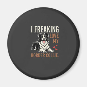 Íman Cachorro Amor Border Collie Engraçado