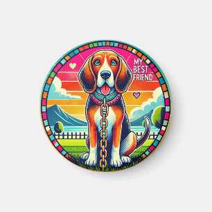 Íman Cachorro Animado Fofo