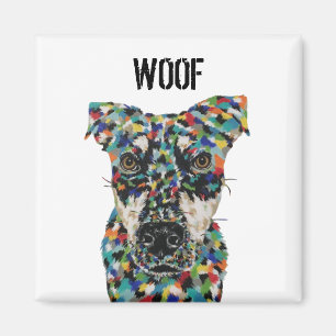 Íman Cachorro Artístico Mã