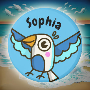 Íman Cachorro Azul Cachorro de Aves Nome Localizador Es