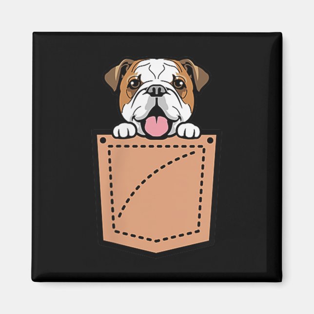 Íman Cachorro-Bolsa Inglês (Frente)