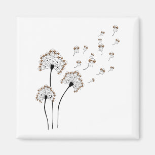 Íman Cachorro Chupa Chupa Chupa Chupa Dandelion Engraça