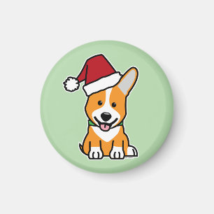 Íman Cachorro corgi filhote Pembroke galês chapéu de Na