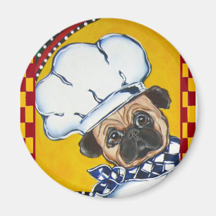 Íman Cachorro Cozinheiro Fofo