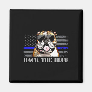 Íman Cachorro da Polícia de Bandeira Americana da Linha