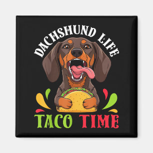 Íman Cachorro dachshund vida taco tempo comida mexicana
