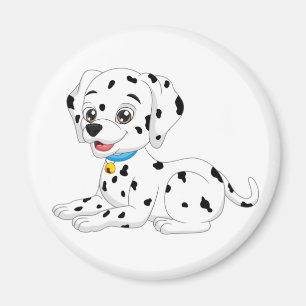 Íman Cachorro Dalmatiano Cartoon Fogo Cachorro Engraçad