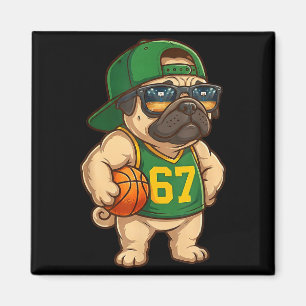Íman Cachorro de Basquete Pug 67 Gíria Gen Alpha Srts H
