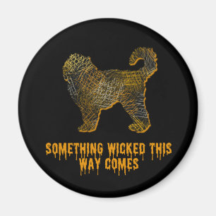 Íman Cachorro de Cockapoo Diversão do Halloween