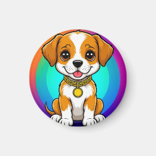 Íman Cachorro de Desenho Adorável