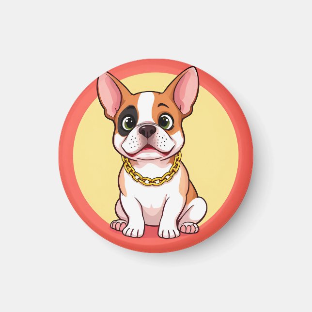 Íman Cachorro de Desenho Animado Adorável (Frente)