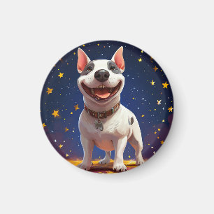 Íman Cachorro de Desenho Animado Divertido com Cores Vi