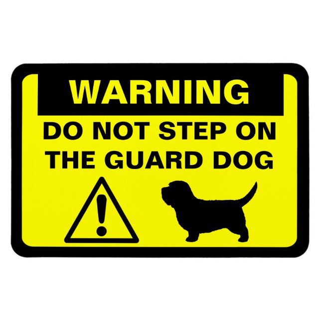 Íman Cachorro de Guarda Divertido PBGV Alerta (Horizontal)