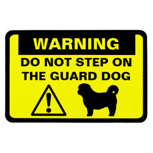 Íman Cachorro de Guarda Divertido Shih Tzu Alerta