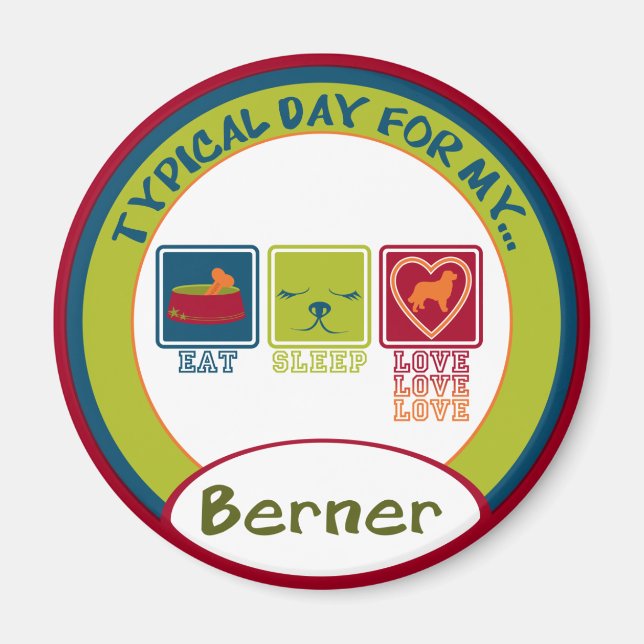 Íman Cachorro de Montanha Bernese [Berner] (Frente)