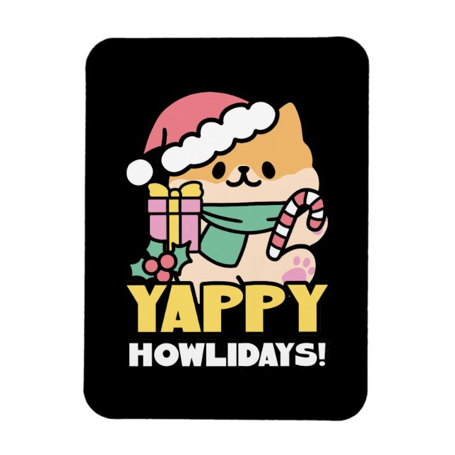 Íman Cachorro de Natal Bonito - Erradias de Yappy (Vertical)