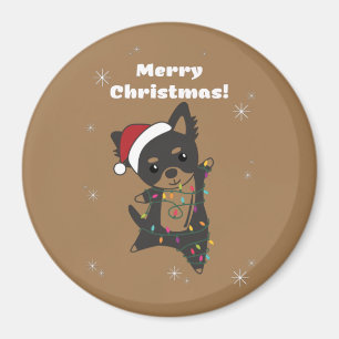 Íman Cachorro de Natal Chiwawa Cachorros de inverno Cac