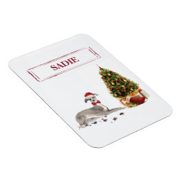 Íman Cachorro de Natal Engraçado Italiano Greyhound