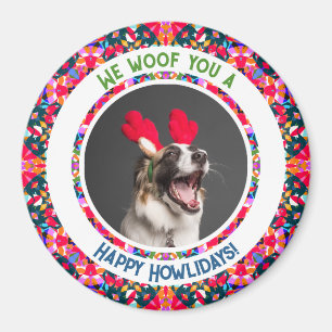 Íman Cachorro de Natal Personalizado Mãe de Mãe Colorid