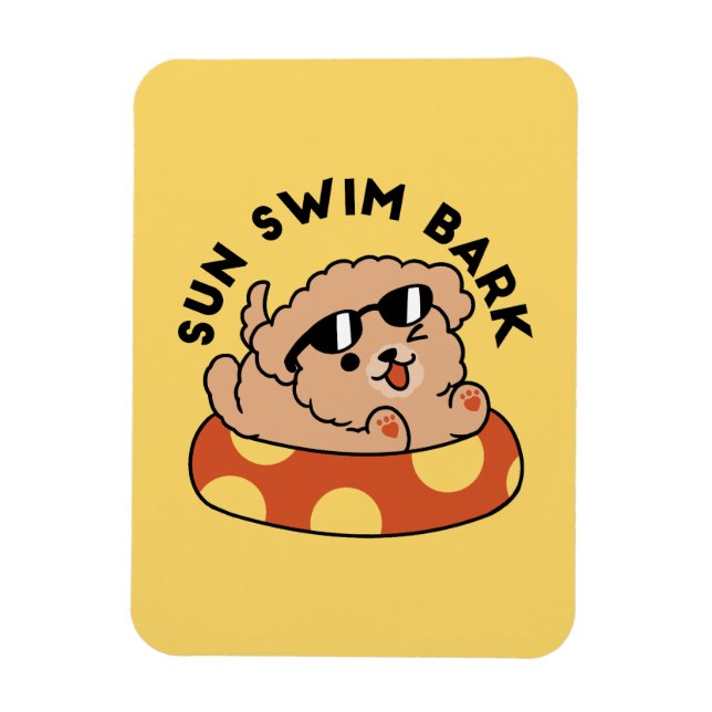 Íman Cachorro de Verão legal flutuante - Festa de Pisci (Vertical)