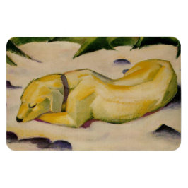 Íman Cachorro deitado na neve (por Franz Marc)