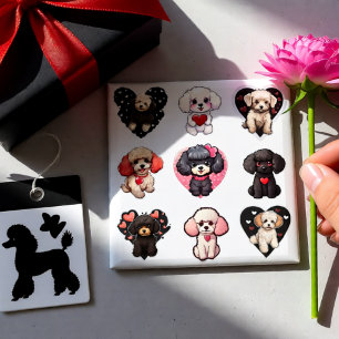 Íman Cachorro do Poodle do namorados   amantes de cães 