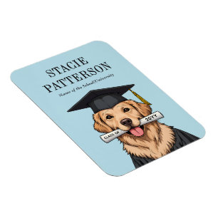 Íman Cachorro do Retriever do Ouro de Graduação Persona