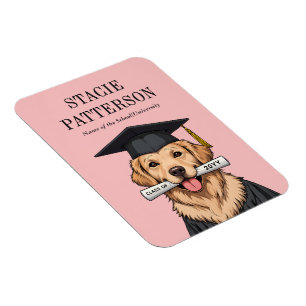 Íman Cachorro do Retriever do Ouro de Graduação Persona