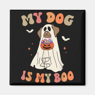 Íman Cachorro É Boo Fantasma Assustador Dia das Bruxas 