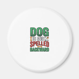 Íman Cachorro é Deus Escrito ao Contrário Camisa de Ama