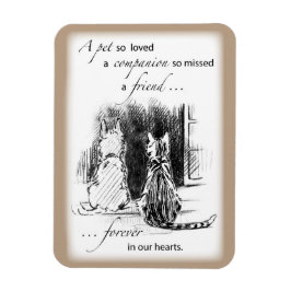 Íman Cachorro e Gato Olhando para a Janela, Simpatia Pe