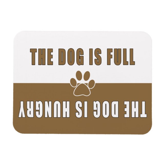 Íman Cachorro é Refigerador Fome de Cheio (Horizontal)