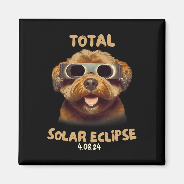 Íman Cachorro Eclipse Vestindo Gamas Eclipse Solares (Frente)
