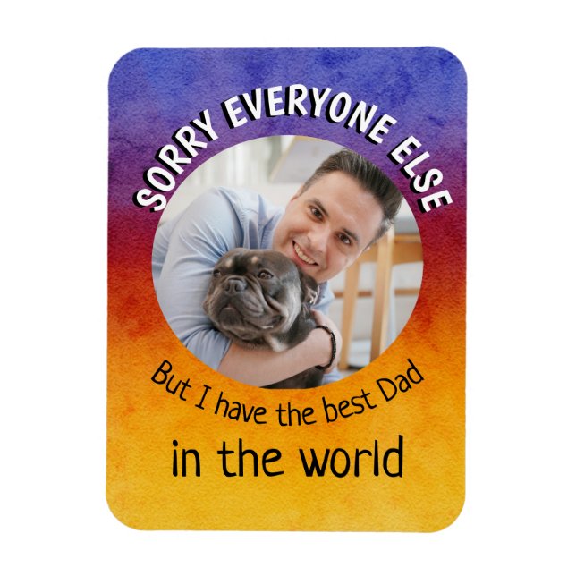 Íman Cachorro Engraçado Cotação Dia de os pais Foto Per (Vertical)