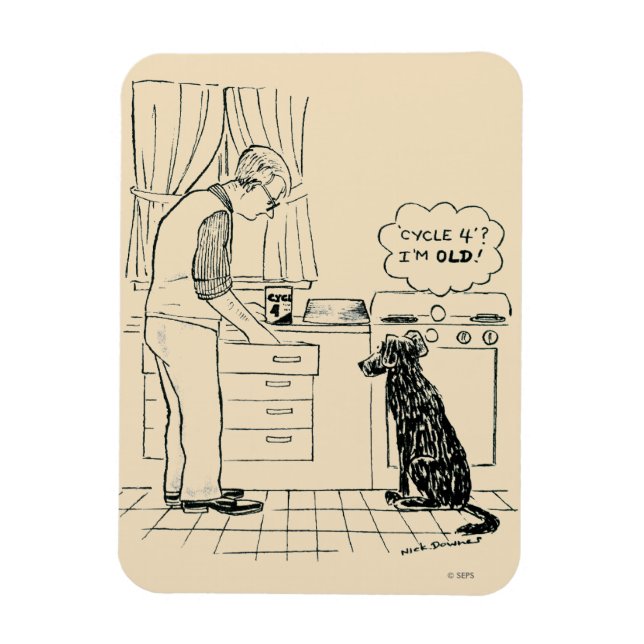 Íman Cachorro ficando velho (Vertical)