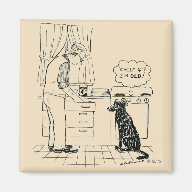 Íman Cachorro ficando velho (Frente)