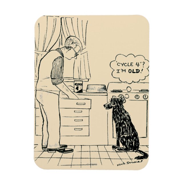 Íman Cachorro ficando velho (Vertical)