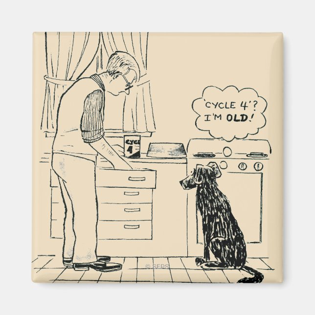 Íman Cachorro ficando velho (Frente)