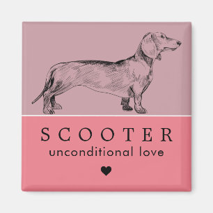 Íman Cachorro Filhote Nome Personalizado